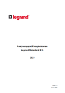 Analyserapport Energiestromen  Legrand Nederland B.V
