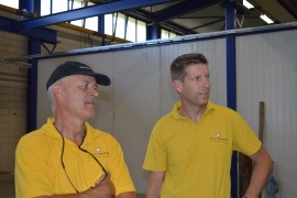 Erik Korsten (hoofdmonteur) en Martien van Hoof (directeur Electro van Hoof)